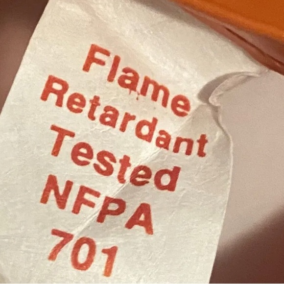 Nasco Flame Retardant NFPA 701 Industrial Rainwear Cover-alls Size Small Orange - Picture 4 of 5